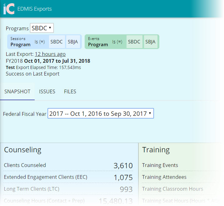 EDMIS Snapshot